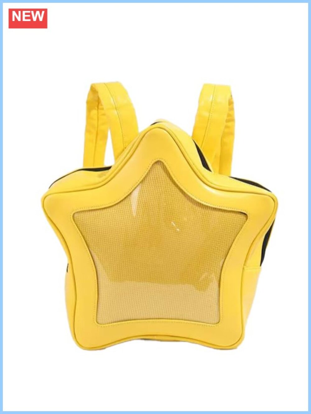 Kawaii Ita Bag Pin Display Backpack PU Leather Shoulder Bag Waterproof